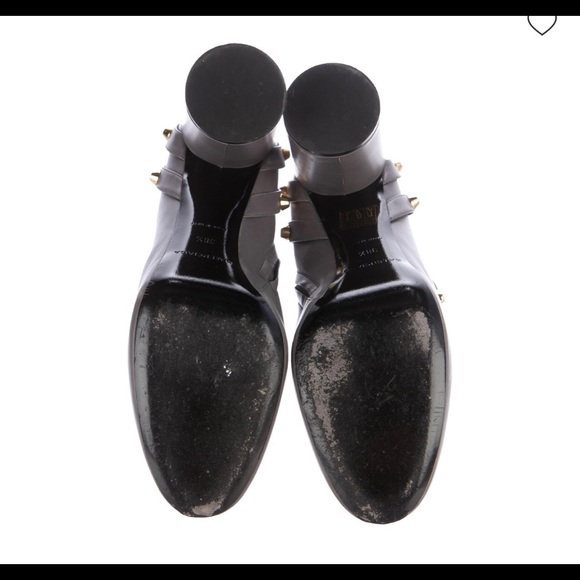 Balenciaga Wymann Studded Round-Toe Ankle Boots - Picture 5 of 5